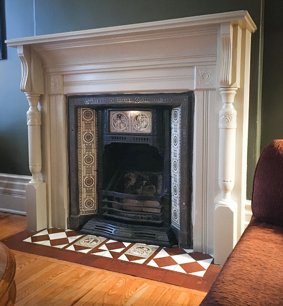 Expertly Restored Victorian Fireplace