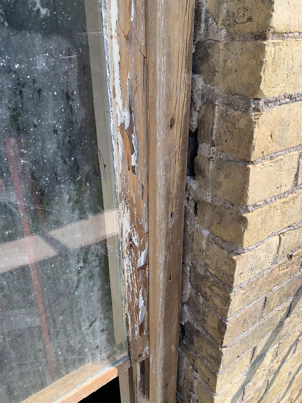 Century Window Casement Before Restoration