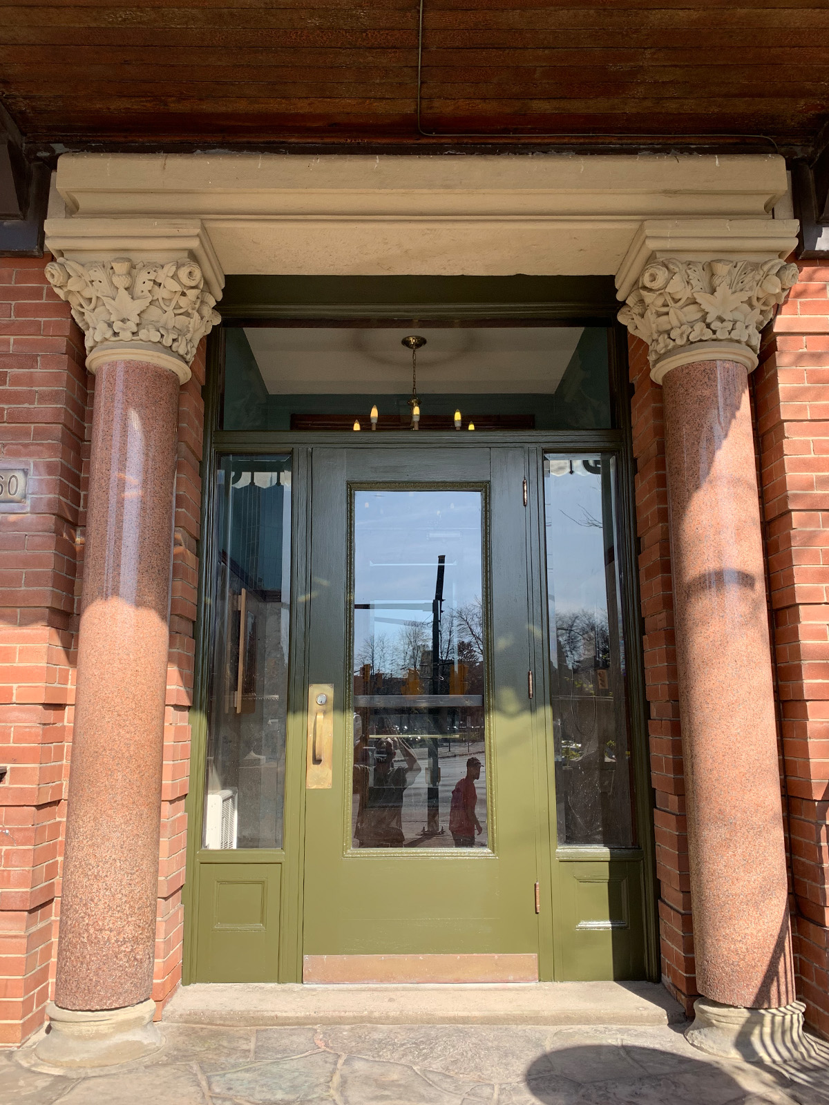 Grand Victorian Entrance & Restored Door