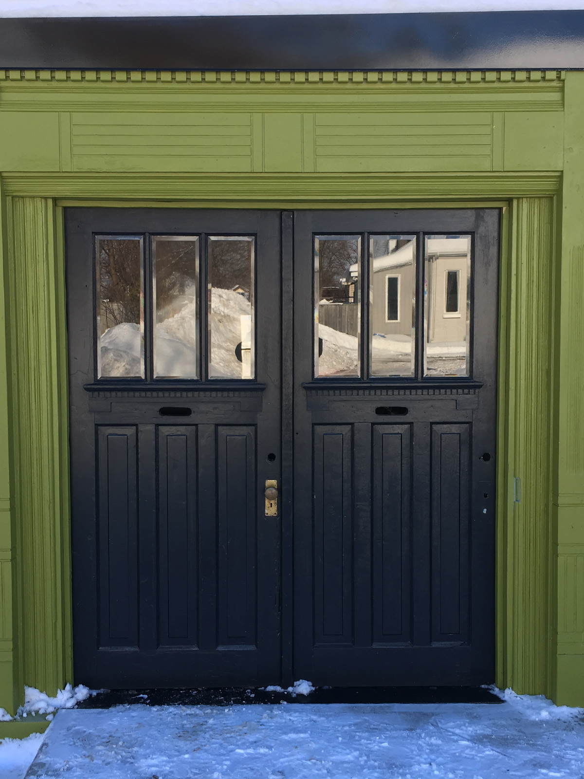 Restored Victorian Garage Doors
