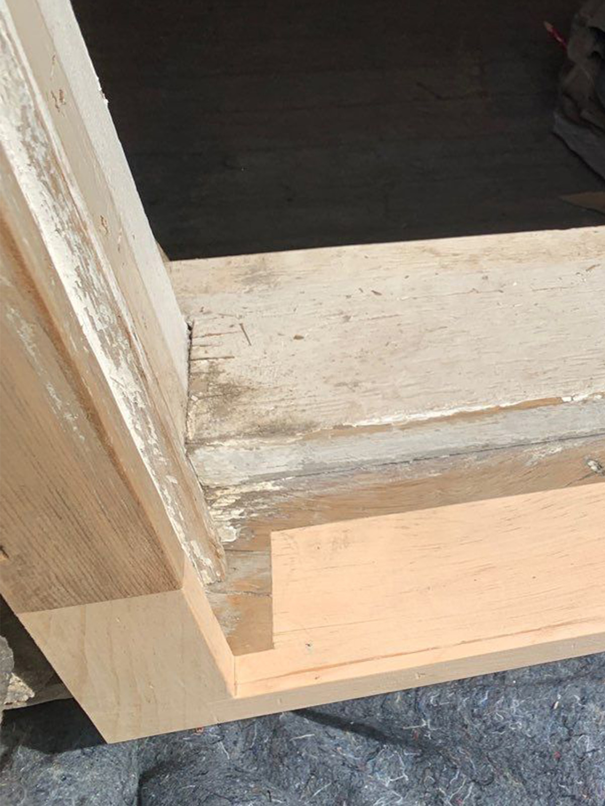 New Wood Used To Repair Victorian Door Frame