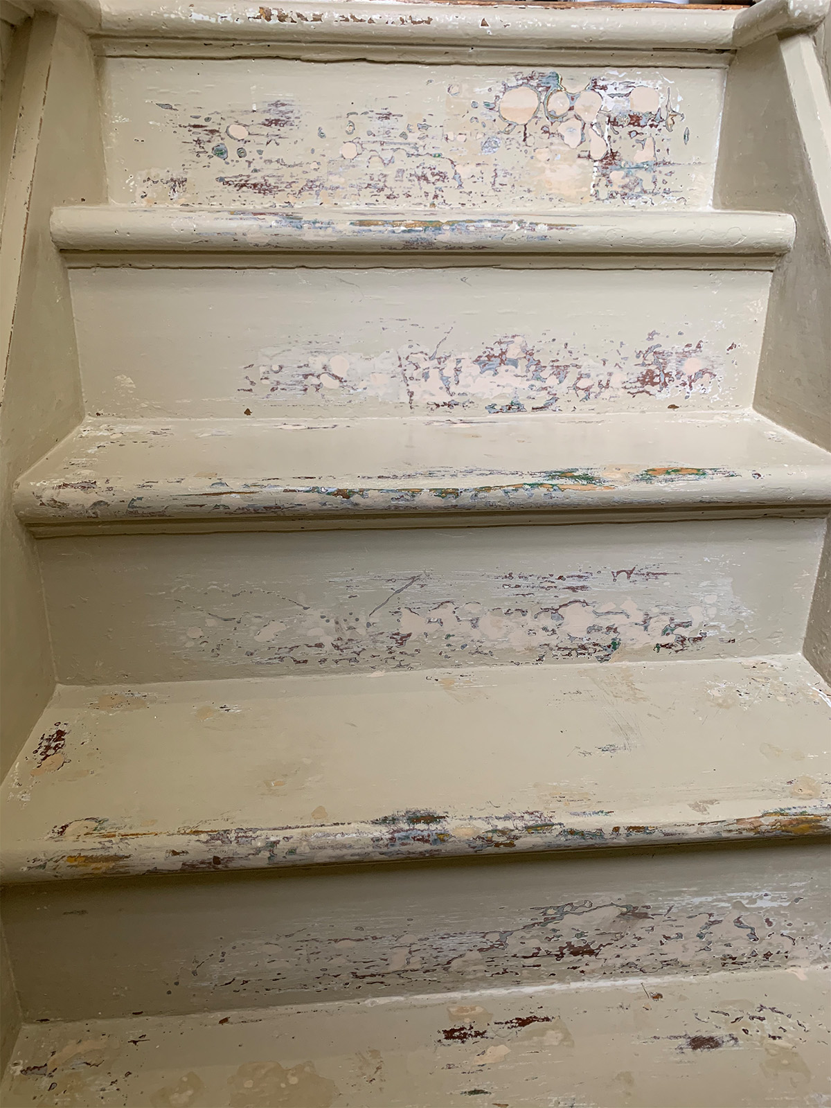 Victorian Home Interior Steps Before Painting