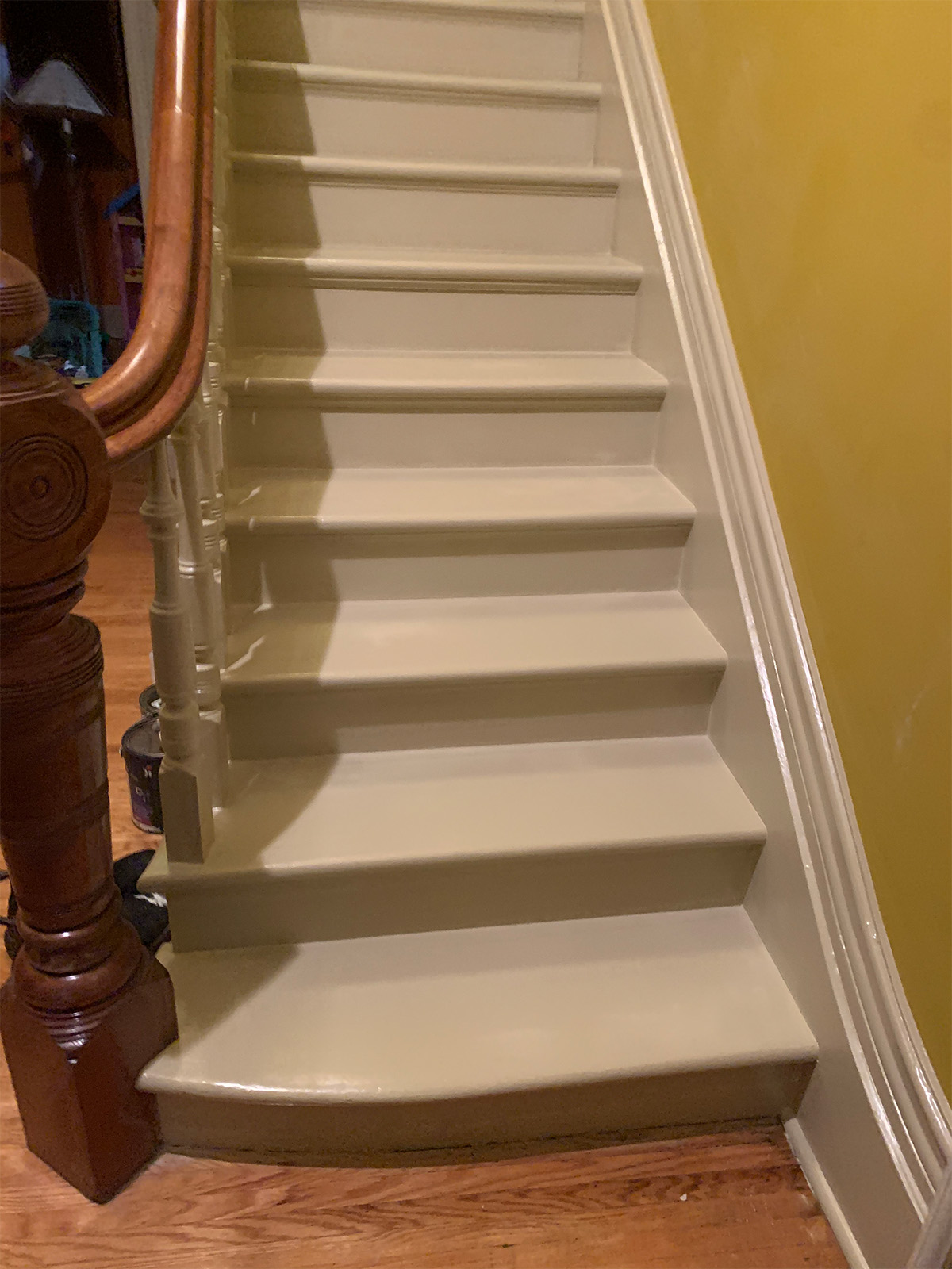 Victorian Home Interior Steps After Painting