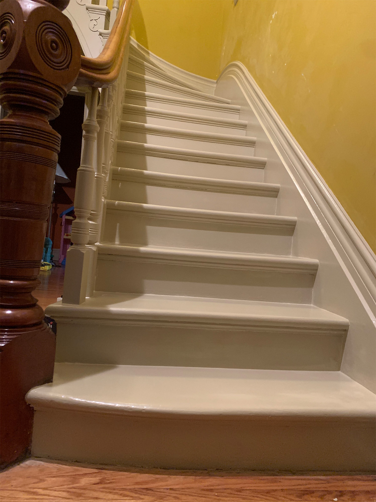 Victorian Home Interior Steps After Painting